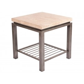 Mesa lateral Ekh Furniture Roca beige - Envío Gratuito