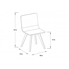 Silla Domitalia Flexa LX café - Envío Gratuito