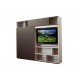 Mueble de TV Colombin Infinity F17 chocolate - Envío Gratuito