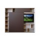 Mueble de TV Colombin Infinity F17 chocolate - Envío Gratuito