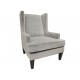 Sillón Contemporáneo Liz Tux velvet gris - Envío Gratuito