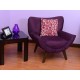 Sillón Fazzino Milan morado - Envío Gratuito