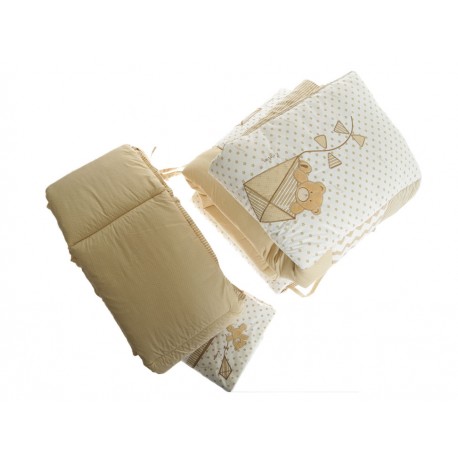 Juego de Cuna Oso Papalote 95 X 140 Beige - Envío Gratuito