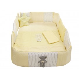 Kaqoo Vintage Juego de Cuna 95 X 140 Amarillo - Envío Gratuito