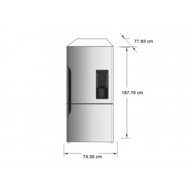 Mabe RMB1952BMXX0 Refrigerador 19 Pies Cúbicos Acero - Envío Gratuito