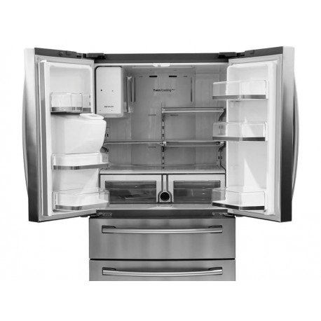 Samsung Refrigerador RF25HMEDBSL EM 25 Pies Cúbicos Gris Acero - Envío Gratuito