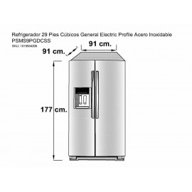 Refrigerador Ge Profile 29 pies cúbicos acero XO7689CI0 - Envío Gratuito