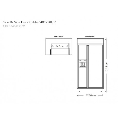 KitchenAid KBSD608EBS Refrigerador 30 Pies Cúbicos Negro - Envío Gratuito