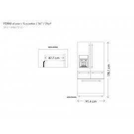 KitchenAid KRMF706EBS Refrigerador 26 Pies Cúbicos Negro - Envío Gratuito