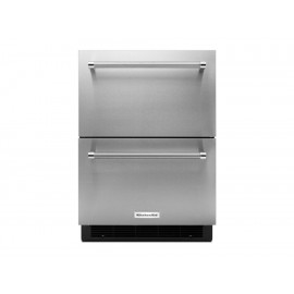 KitchenAid Refrigerador Doble Cajón 5 Pies Cúbicos Gris Acero - Envío Gratuito