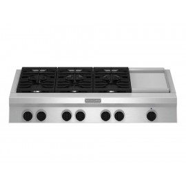 KitchenAid KGCU483VSS Parrilla 48 Gris Acero - Envío Gratuito