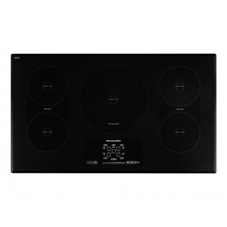 KitchenAid KICU569XBL Parrilla de Inducción 36 Pulgadas Negra - Envío Gratuito