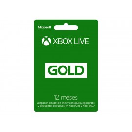 Xbox Live Tarjeta Gold 12 Meses - Envío Gratuito