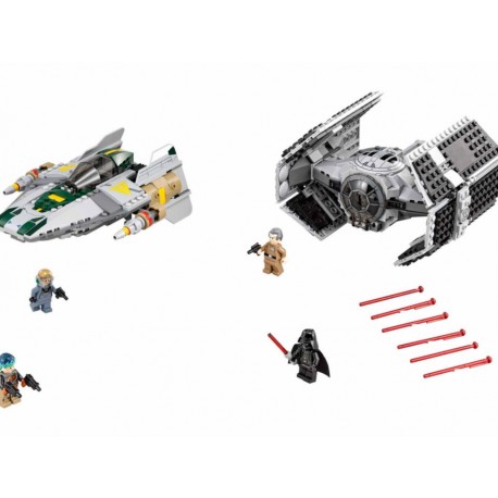 Lego Nave de Darth Vader Tie Advanced vs A Wing Starfighter - Envío Gratuito