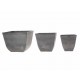 Set de macetas Haus 11WF15/20/25 gris - Envío Gratuito