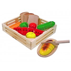 Melissa & Doug Alimentos de Madera Para Cortar - Envío Gratuito