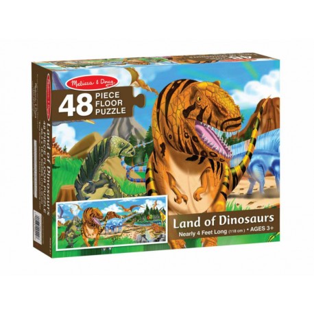 Melissa & Doug Rompecabezas de Piso Tierra de Dinosaurios - Envío Gratuito