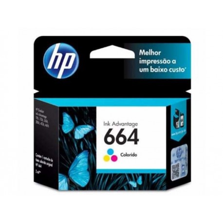 Cartucho HP Tinta 664 Tricolor - Envío Gratuito