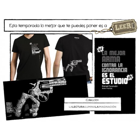 Playera la Mejor Arma Contra la Ignorancia es el Estudio (H-M) - Envío Gratuito