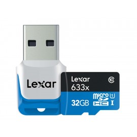 Lexar Memoria MicroSD 32GB Clase 10 633X con USB - Envío Gratuito