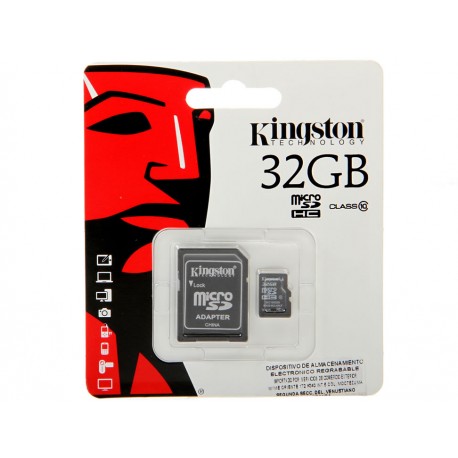 Kingston Micro SDHC 32Gb C10 10Mb/s (Lectura) - Envío Gratuito