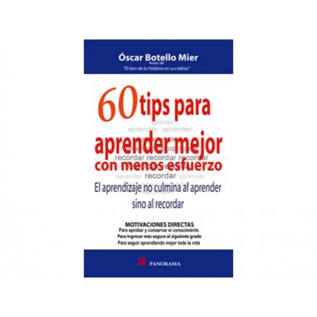 60 Tips Para Aprender Mejor Con Menos Esfuerzo - Envío Gratuito