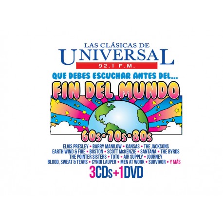 Sony Music Las Clásicas de Universal 92.1 FM que debes de Escuchar Antes¿del Fin del Mundo 3 CD + DVD - Envío Gratuito