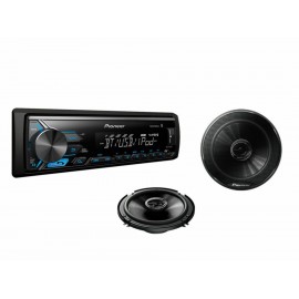 Pioneer PQMVH-X395BT/1645 Paquete Autoestéreo - Envío Gratuito