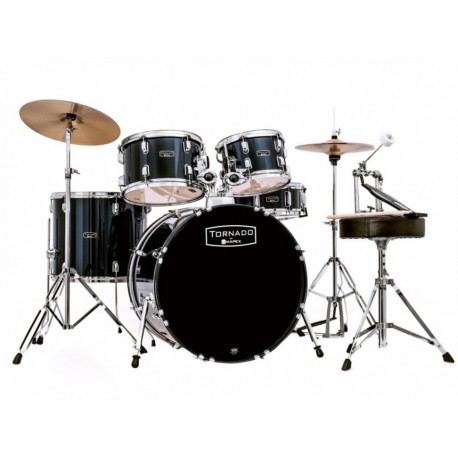 Kit de batería Mapex TND5254TCDK Tornado Negro - Envío Gratuito