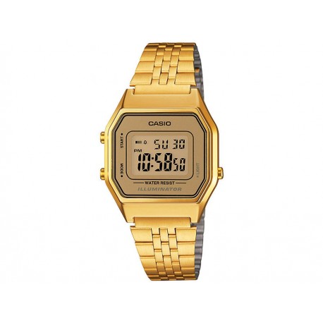 Casio Classic LA680WGA-9VT Reloj Unisex Color Dorado - Envío Gratuito