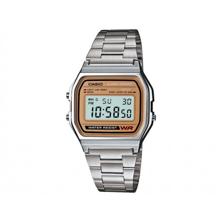 Casio Classic A158WEA-9VT Reloj Unisex Color Plata - Envío Gratuito