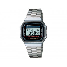 Casio Classic A168WA-1VT Reloj Unisex Color Plata - Envío Gratuito