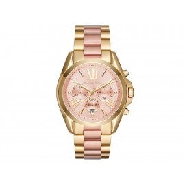 Michael Kors Bradshaw MK6359 Reloj para Dama Color Dorado/Rosa - Envío Gratuito