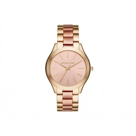 Michael Kors Slim Runway MK3493 Reloj para Dama Color Dorado - Envío Gratuito