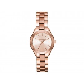 Michael Kors Mini Slim Runway MK3513 Reloj para Dama Oro Rosado - Envío Gratuito