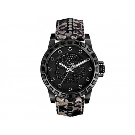 Harley Davidson Skull Bling 78L116 Reloj para Dama Color Negro - Envío Gratuito