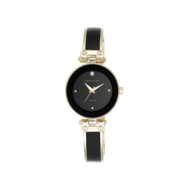 Anne Klein Black and Gold Collection AK1980BKGB Reloj para Dama Color Negro - Envío Gratuito