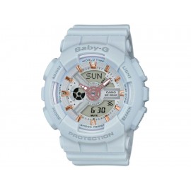 Casio Gold Accents BA-110GA-8ACR Reloj para Dama Color Gris claro - Envío Gratuito