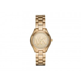 Michael Kors Mini Slim Runway MK3477 Reloj para Dama Color Dorado - Envío Gratuito