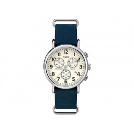 Timex Waterbury Cronógrafo TW2P62100 Reloj Unisex Color Azul - Envío Gratuito