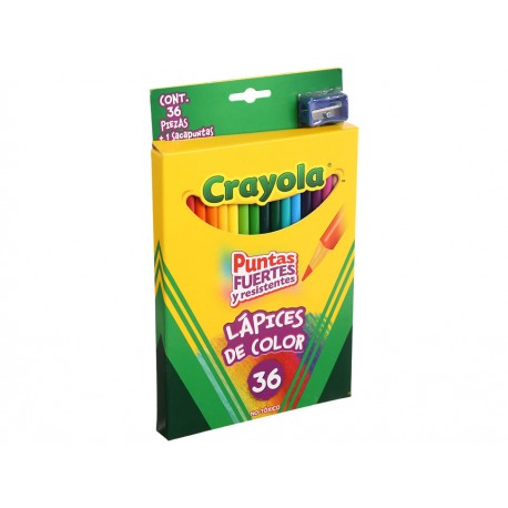 Crayola Lápices de Colores Largos con Sacapuntas - Envío Gratuito