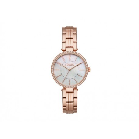 Chaps Haddon CHP3051 Reloj para Dama Color Oro Rosado - Envío Gratuito