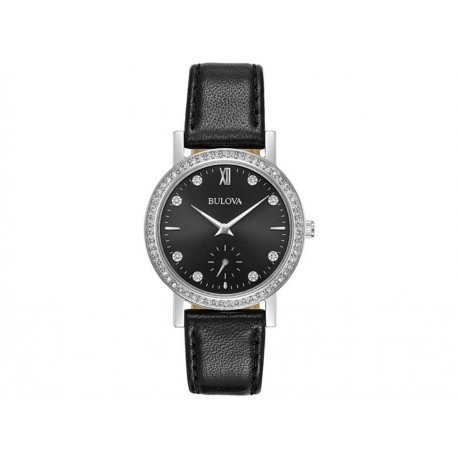 Reloj para dama Bulova Crystals 96L246 negro - Envío Gratuito