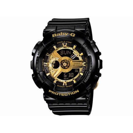 Casio Baby-G BA-110-1ACR Reloj para Dama Color Negro - Envío Gratuito