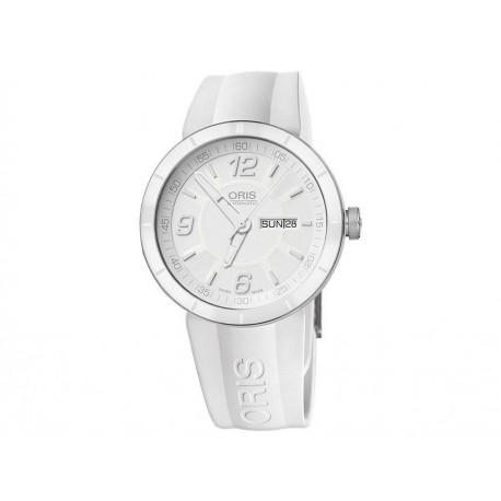 Reloj unisex Oris TT1 735 7651 4166 RS blanco - Envío Gratuito