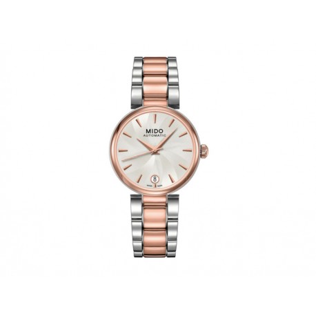 Mido Baroncelli M0222072203110 Reloj para Dama Color Acero/Oro Rosa - Envío Gratuito