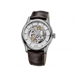 Reloj unisex Oris Cultura 734 7670 4051 LS café obscuro - Envío Gratuito