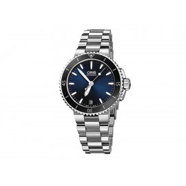 Oris Aquis 73376524135-0781801P Dama Color Acero - Envío Gratuito