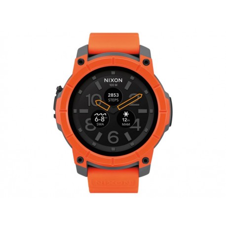 Reloj smartwatch unisex Nixon Mission A1167-2658 naranja - Envío Gratuito