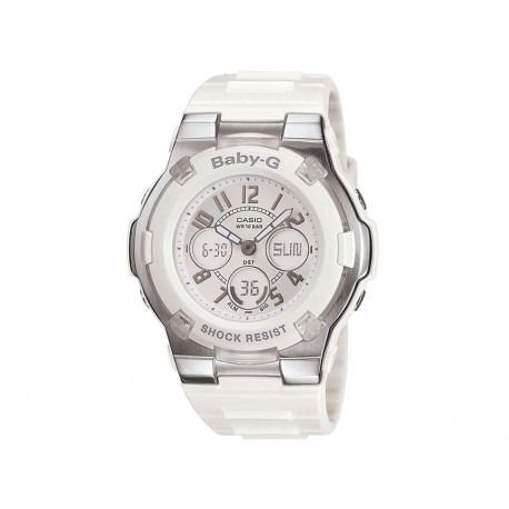 Casio Baby-G BGA-110-7BCR Reloj para Dama Color Blanco - Envío Gratuito